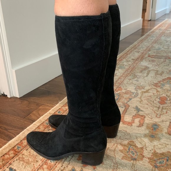 Prada black suede leather western boots - Picture 9 of 9